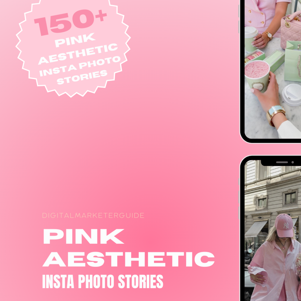 550+ Pink Aesthetic Faceless Reels/Photos